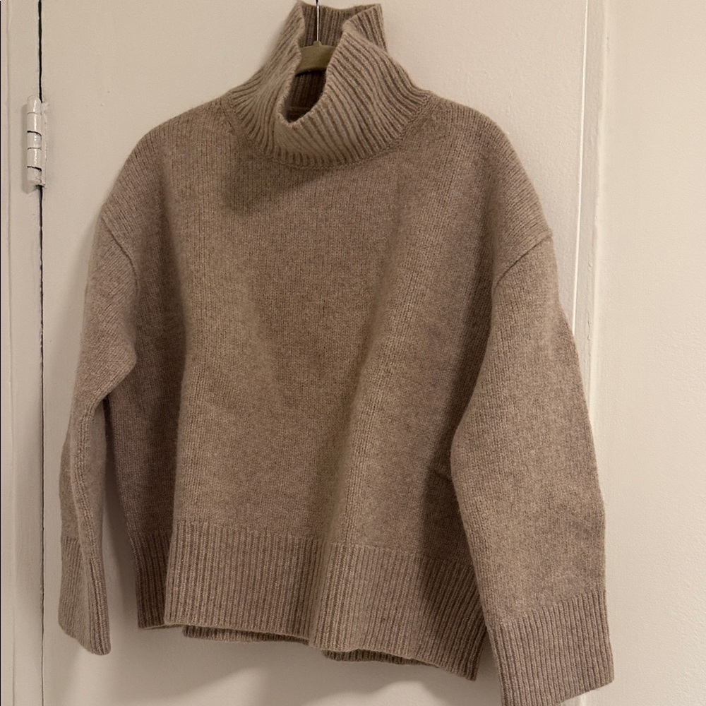 & Other Stories Taupe Turtleneck Sweater